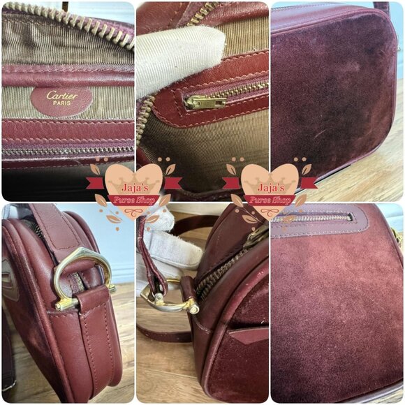 💟Cartier Suede Leather Camera Bag Croosbody💟 - Picture 10 of 17